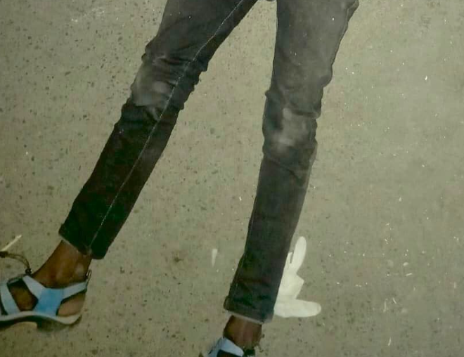 The suspect who was shot dead at Mathare.